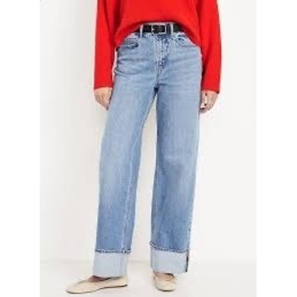 Old Navy Light Blue Wide Leg Jeans
